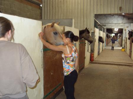 c�lia qui frotte les mures!